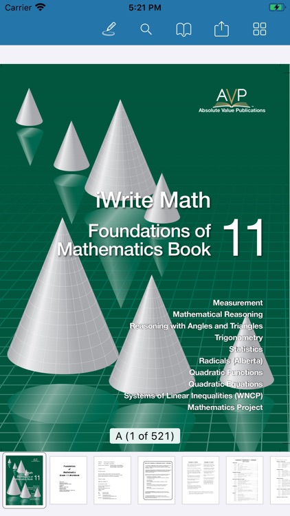 iWriteMath Foundations 11