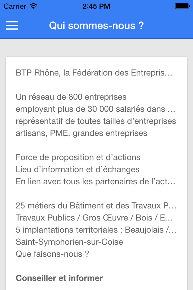 BTP Rhône screenshot 3
