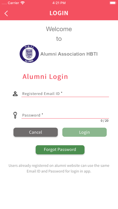 How to cancel & delete HBTI Alumni Connect from iphone & ipad 2