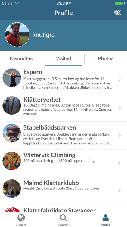 Climbingapp screenshot-3