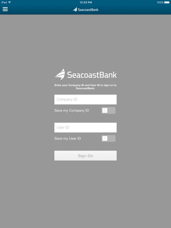 SeacoastBank Business for iPad