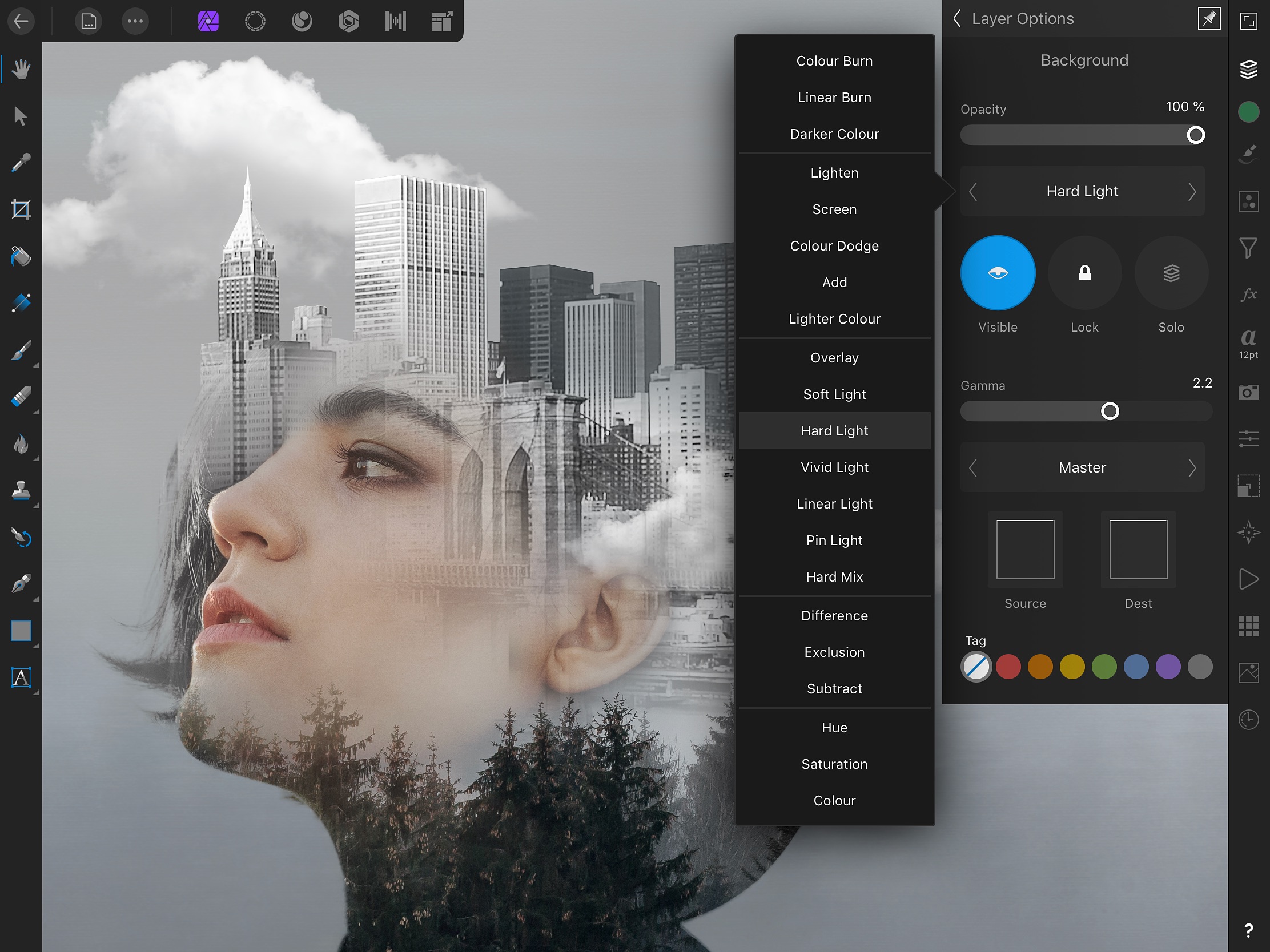 Screenshot do app Affinity Photo
