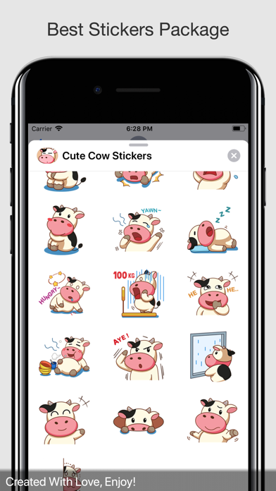Cute Cow Stickers screenshot 3