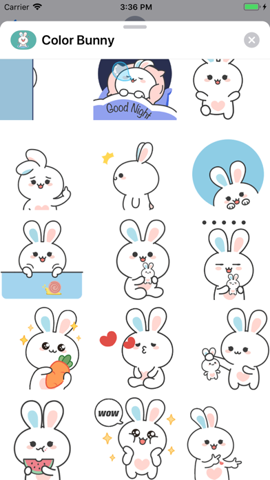 Color Bunny Animated screenshot 3