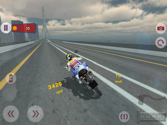 Fast Motorcycle Driver Extreme