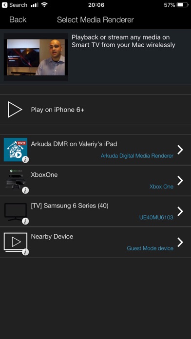 ArkMC DLNA UPnP media streaming server and video player: wirelessly share and connect movie, music and iTunes to HD TV, XBox,PS3, and AllShare TV Screenshot 4