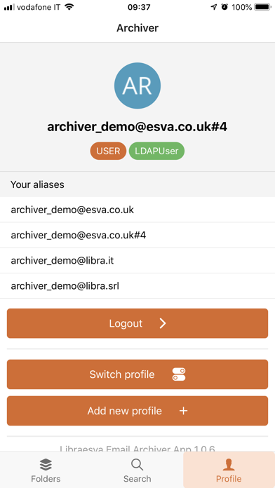 Libraesva Email Archiver App screenshot 3