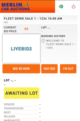 Merlin LiveBid - náhled