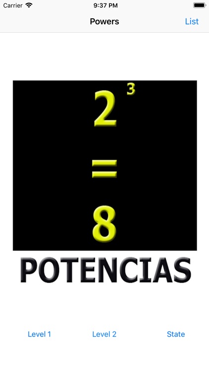Potencias por Niveles