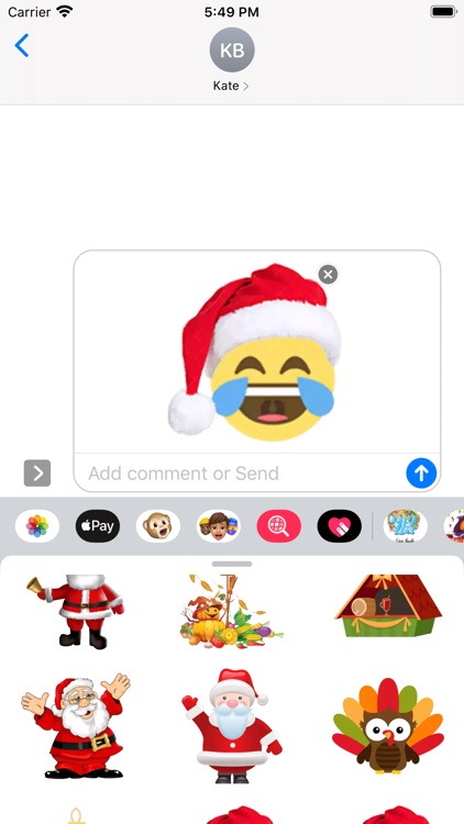 Christmas Santa Cute Stickers