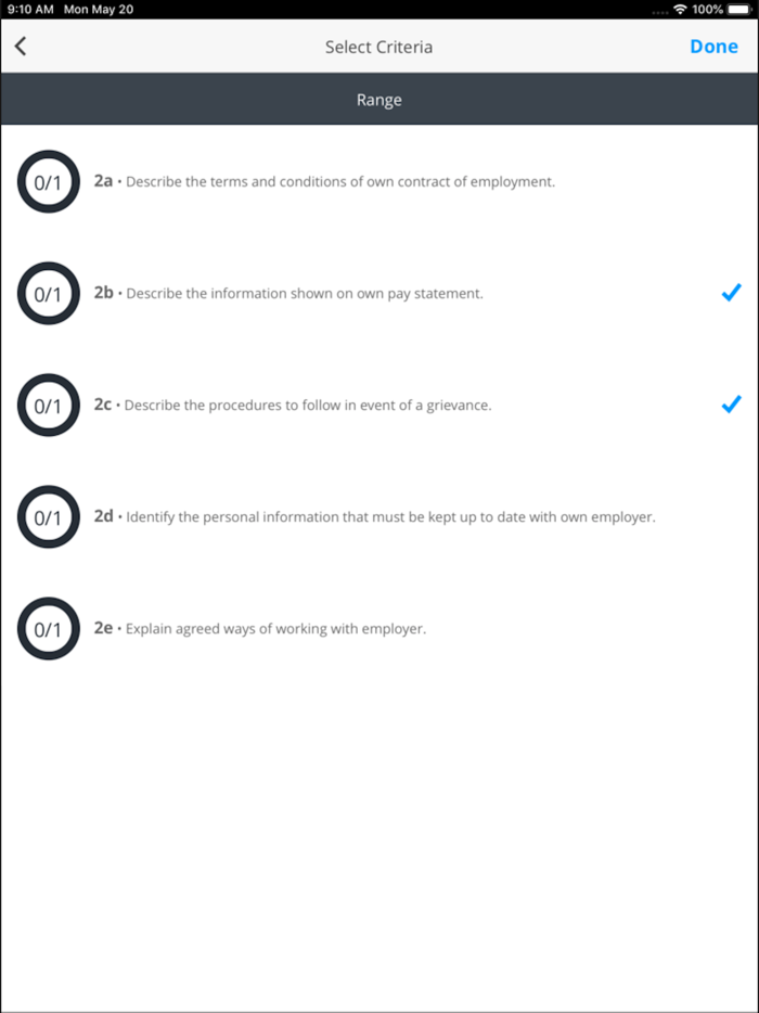 Franklin Skills Tracker