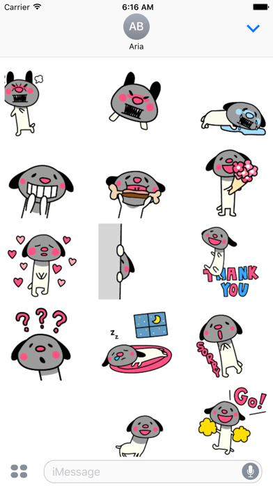 Animated Grumpy Dog Sticker screenshot 2