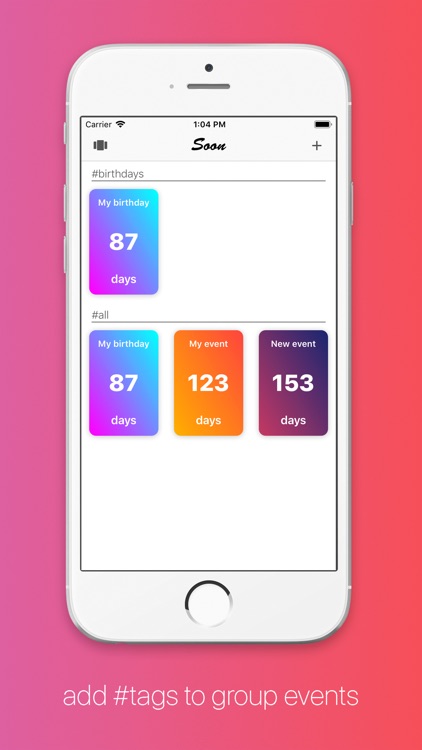 Soon - Countdown reminder screenshot-3