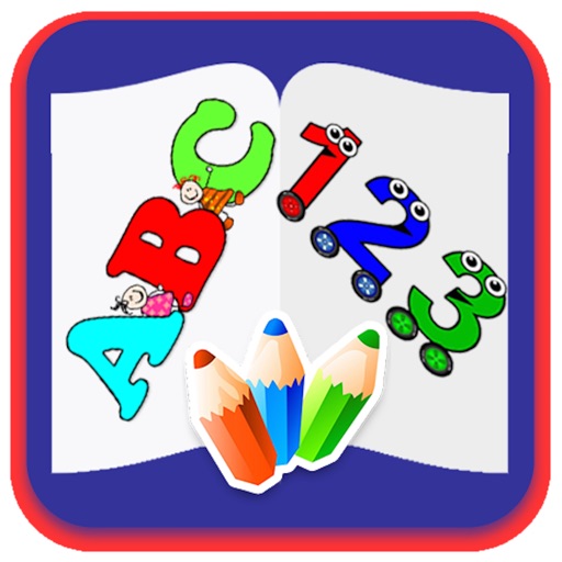 ABC Alphabet & Number Coloring Icon