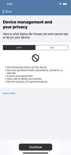 Screenshot 2 Portal de empresa de Intune iphone