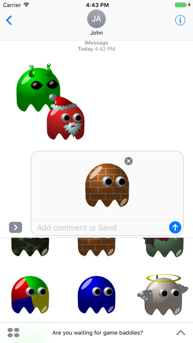 Screenshot #1 pour Game Baddies Stickers