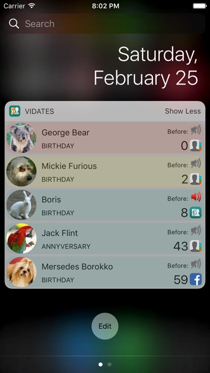 Birthdays and important dates screenshot-4