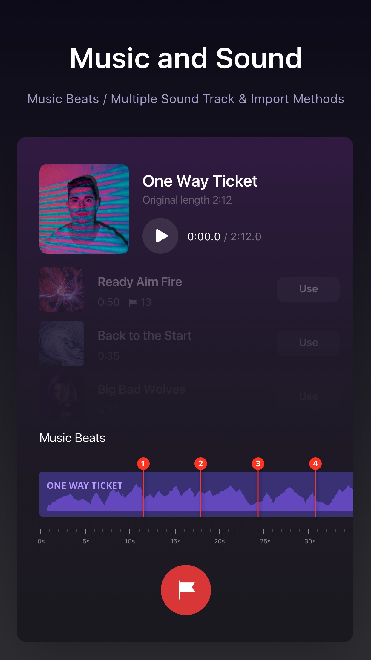 Screenshot do app VN Editor de vídeo