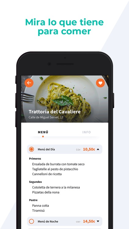 ibefy - restaurantes con menu