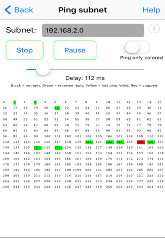 Network Ping - náhled