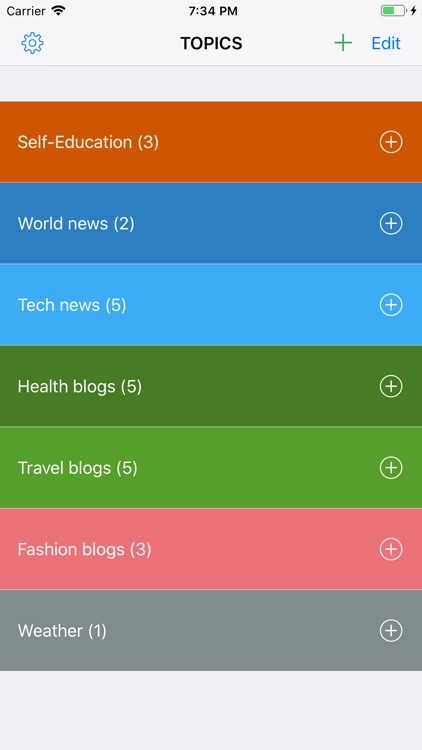 News Tracker - web bookmarks