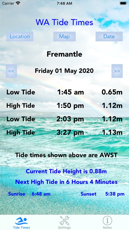 WA Tide Times
