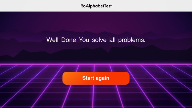 RoAlphabetTest