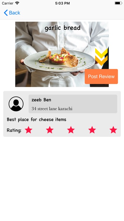 Food ReviewZee screenshot-5