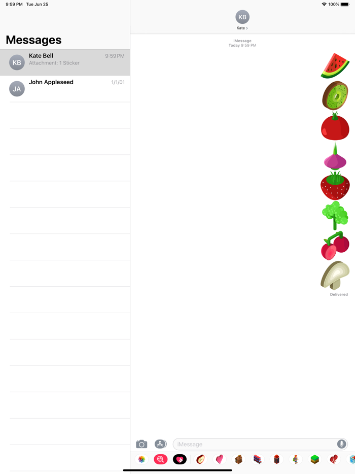 Vegtables and Fruits Stickers