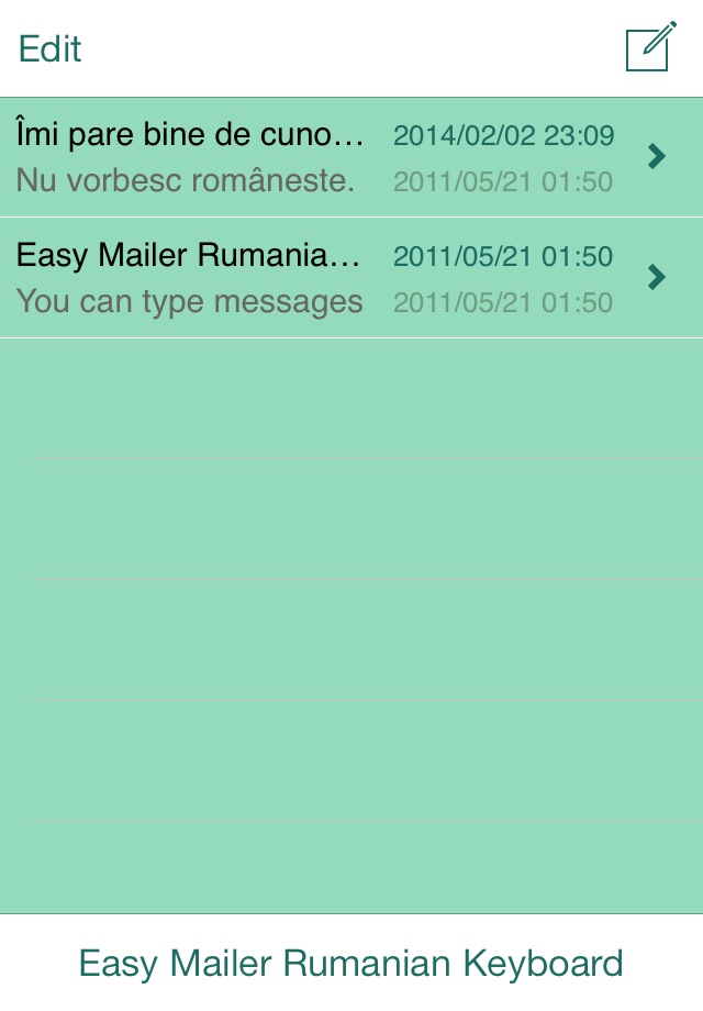 Easy Mailer Rumanian Keyboard screenshot 3