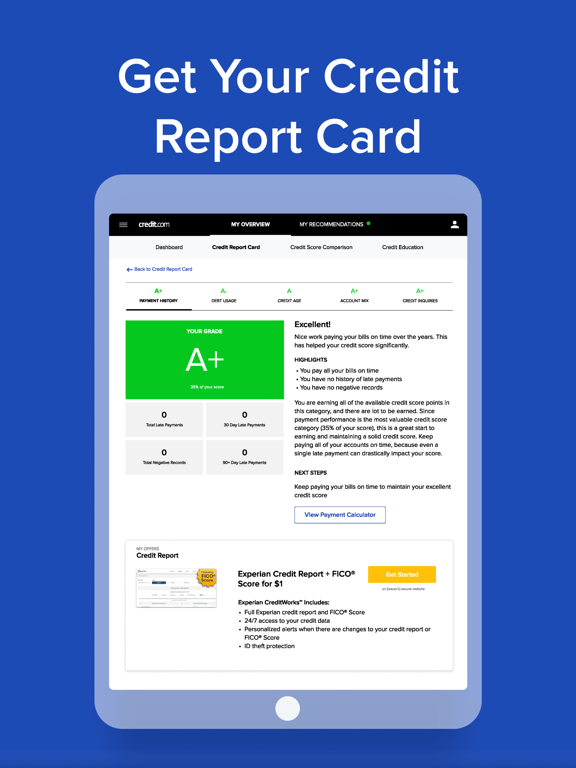 Credit.com Mobile: Free Credit Score, Monitoring & Credit Manager screenshot