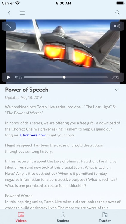 Torah Live - Torah Videos