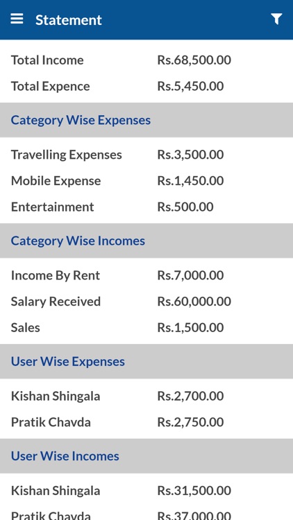 Expense Manager Application