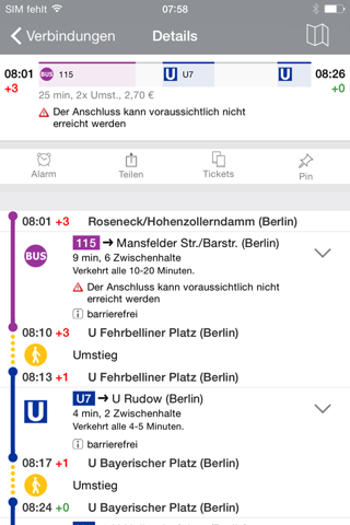 BVG Fahrinfo: ÖPNV Berlin screenshot 2