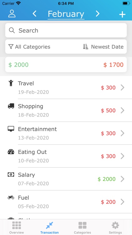 Budget App : Budget planner