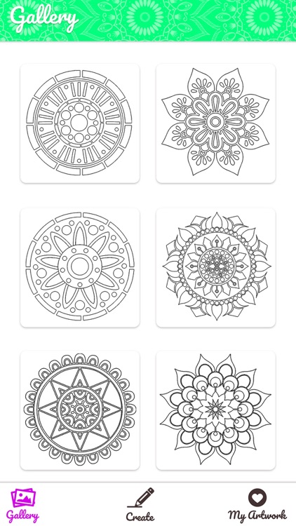 Draw Mandala Coloring Book