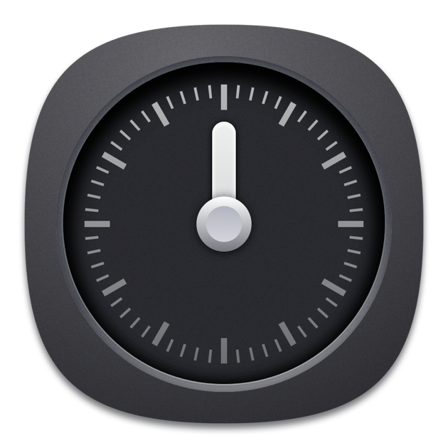 Pc clock. Mac os Clock icon.