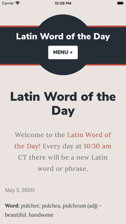 Latin! Word of the Day