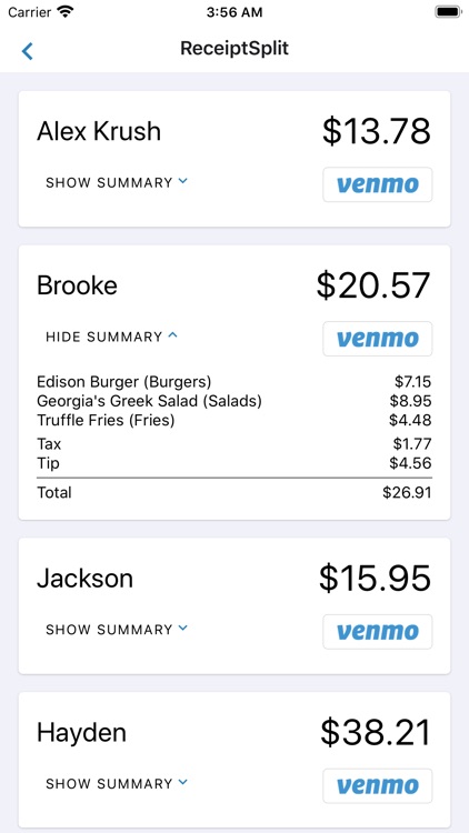 Rece - Bill Splitter