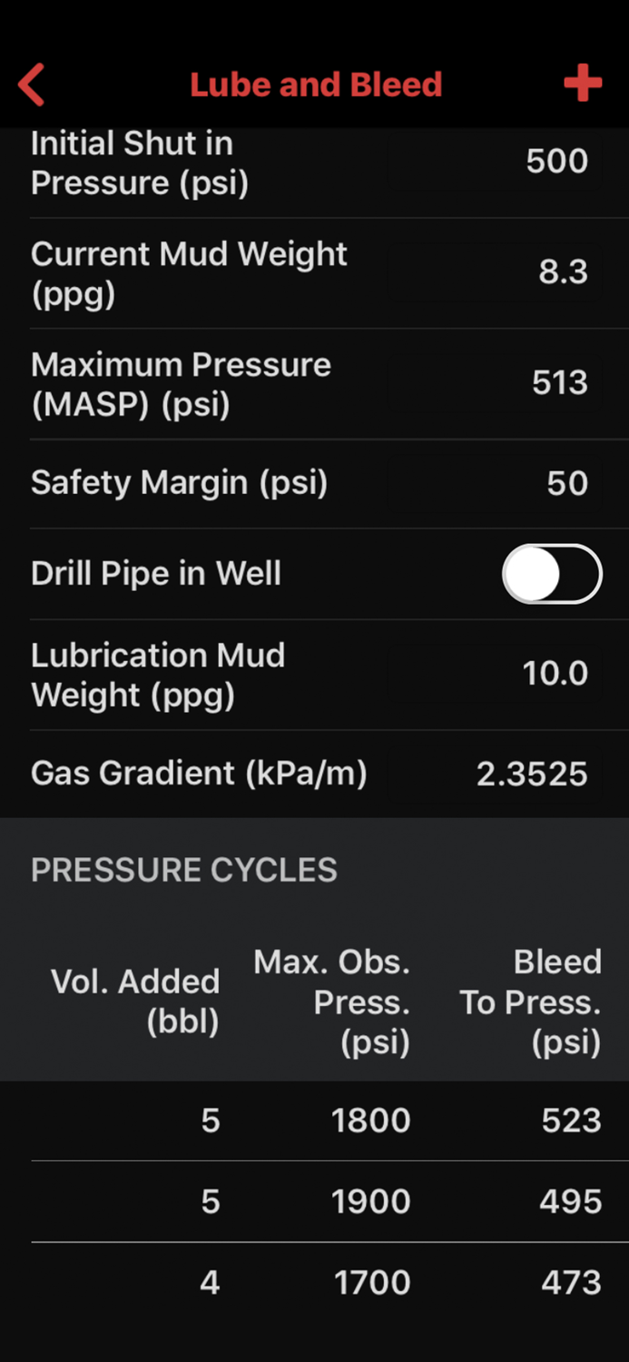 Well Control Killsheet