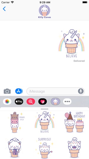 Kitty Cones Animated Stickers(圖5)-速報App