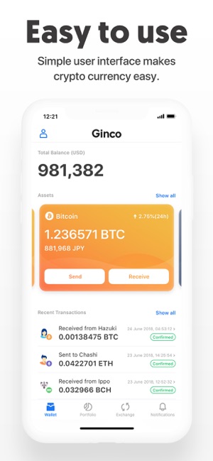 Ginco - Cryptocurrency Wallet(圖3)-速報App