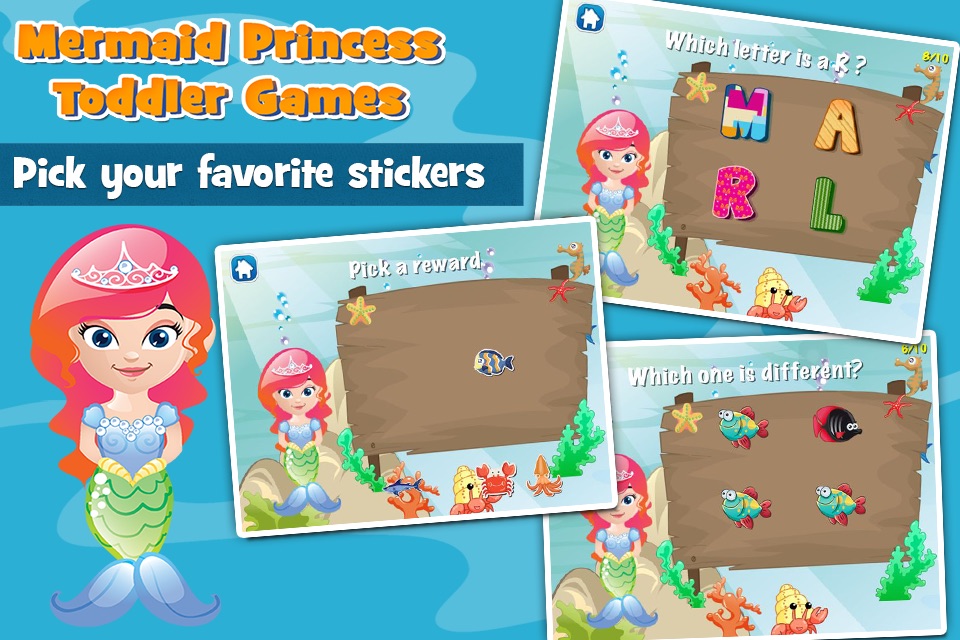 Mermaid Princess Toddler Game screenshot 4