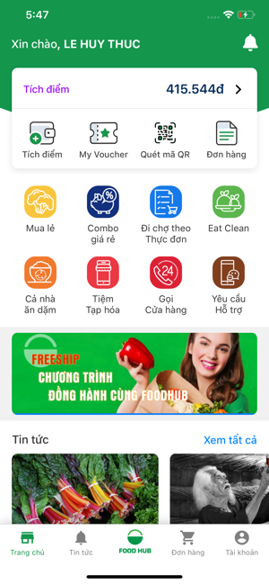 FoodHub Thực phẩm sạch tận nhà