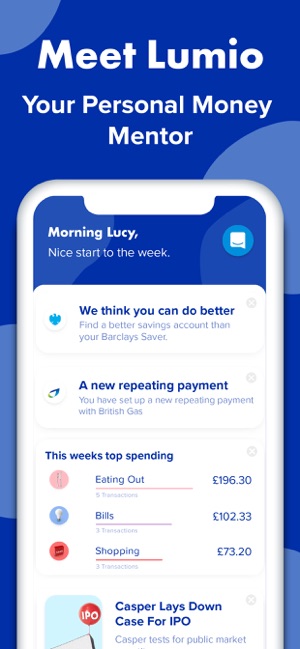 Lumio - Personal Money Manager(圖1)-速報App