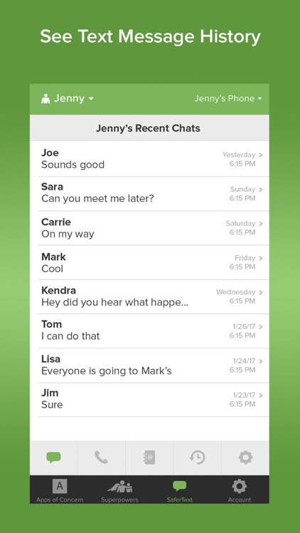SaferKid Text Monitoring App