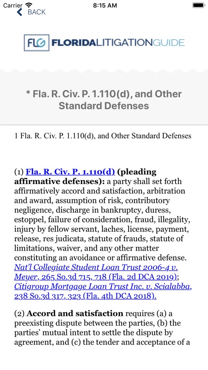 Florida Litigation Guide screenshot-3