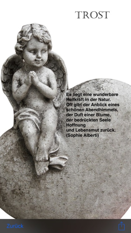 Trost und Zuspruch