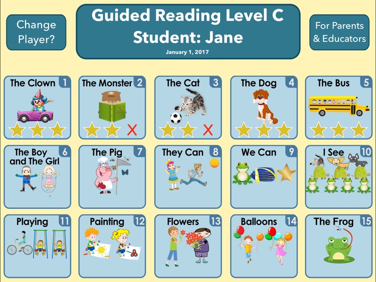 Guided Reading Level C