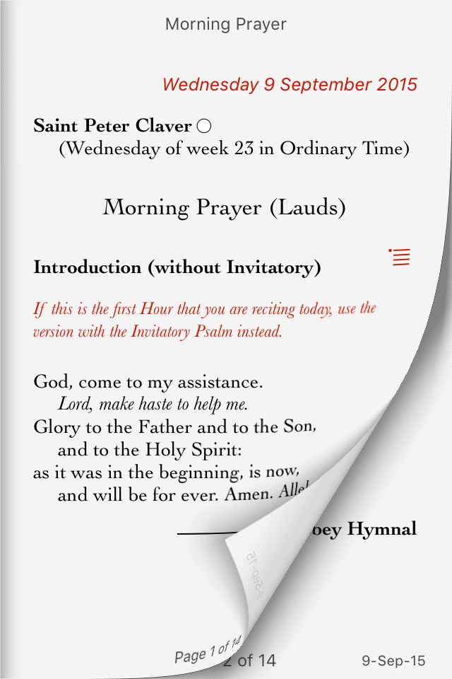 Catholic Calendar screenshot 3